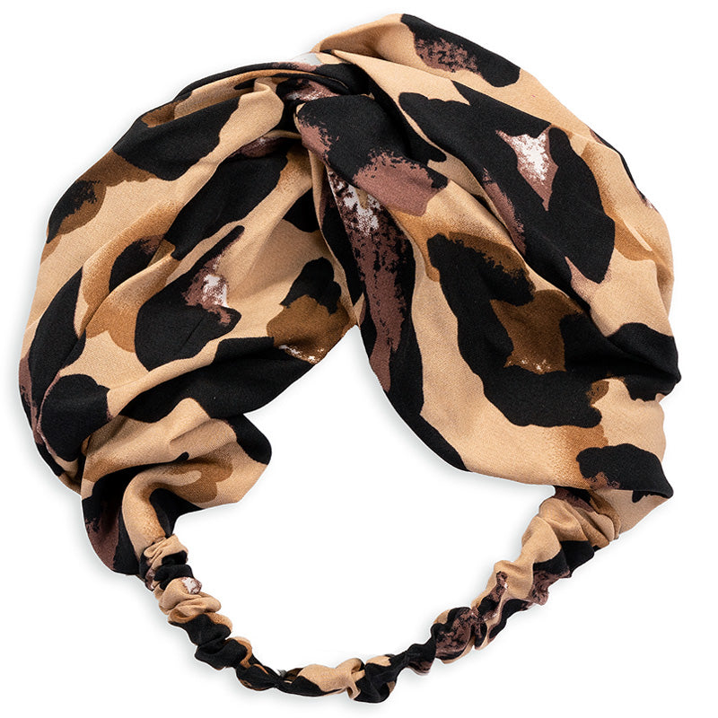 Bandeau léopard Léo - headband chaud hiver pour femme en lainage - Comptoir  Doré
